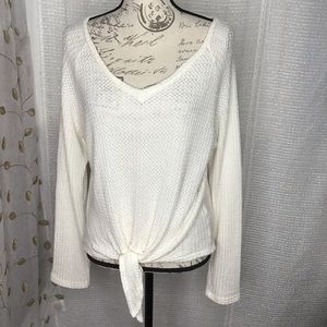 Lazy Sundays Tie Waist Knit top
